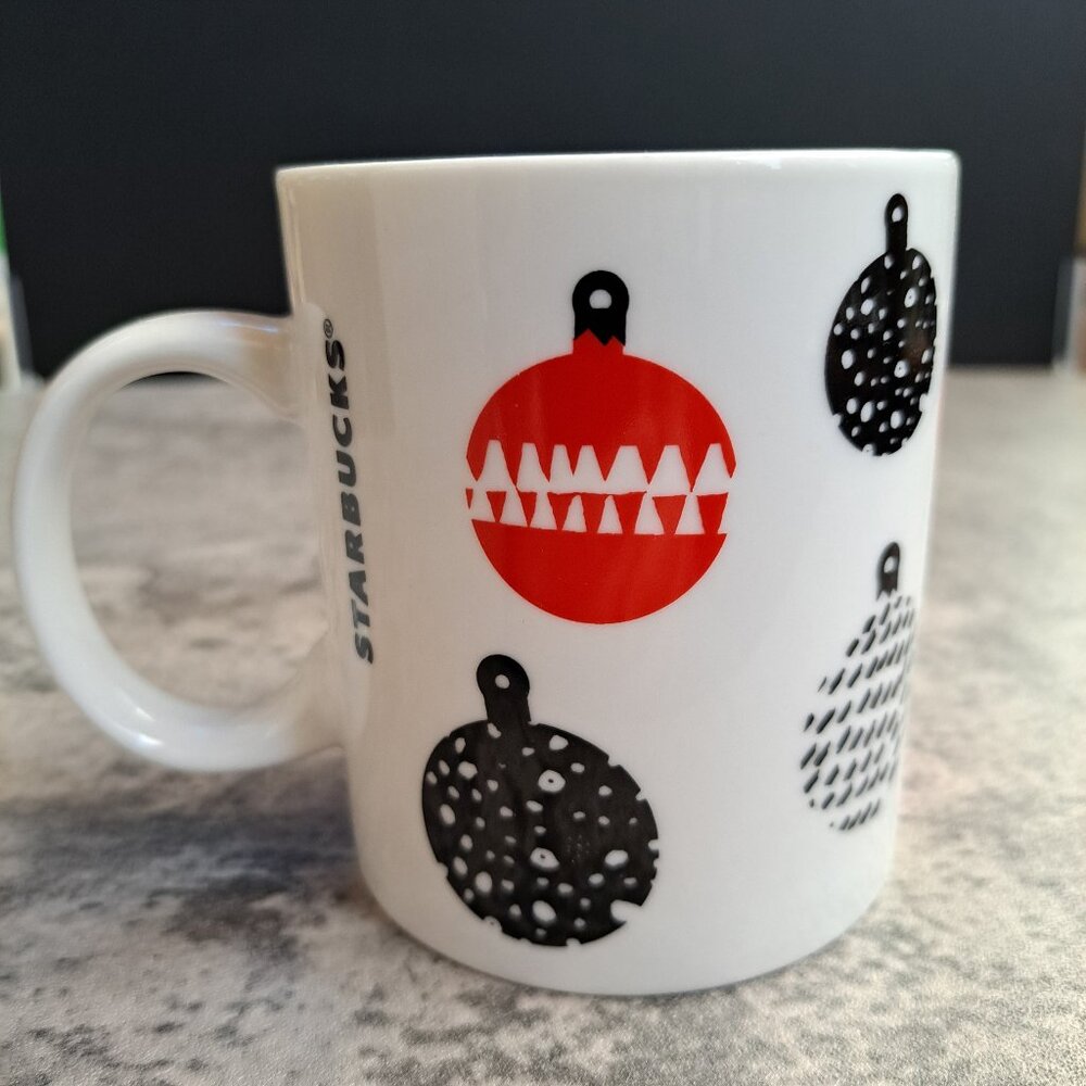 Starbucks Coffee Tea Mug Cup 12 fl oz Christmas Holiday Ornaments 2016 - Picture 3 of 10